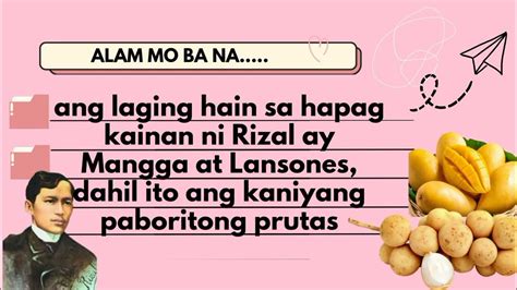 trivia tungkol kay jose rizal|José Rizal .